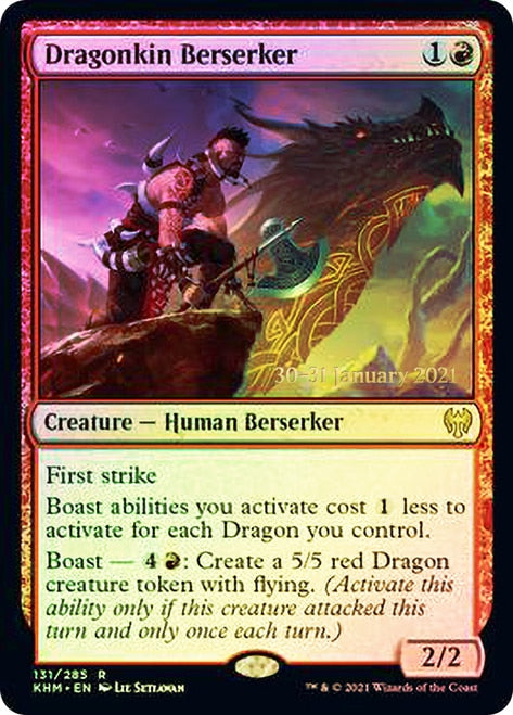 Dragonkin Berserker [Kaldheim Prerelease Promos] | Clutch Gaming