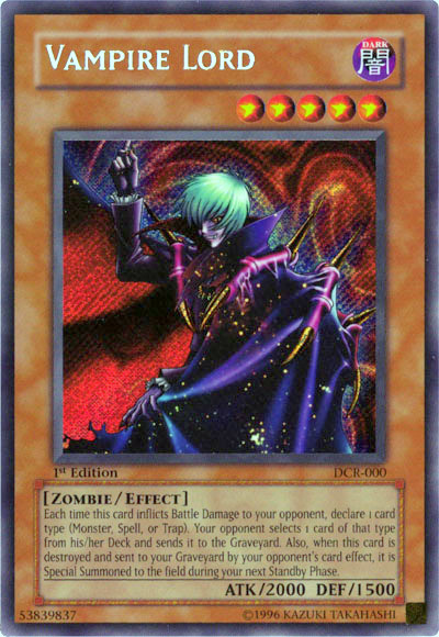 Vampire Lord [DCR-000] Secret Rare | Clutch Gaming