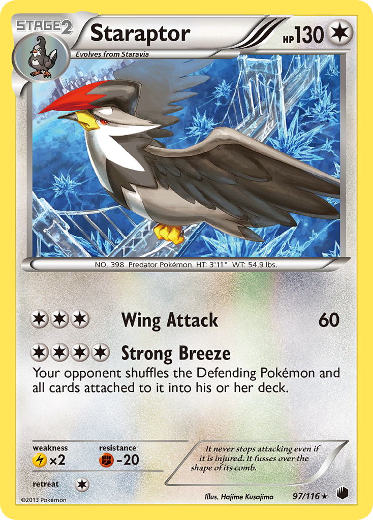 Staraptor (97/116) [Black & White: Plasma Freeze] | Clutch Gaming