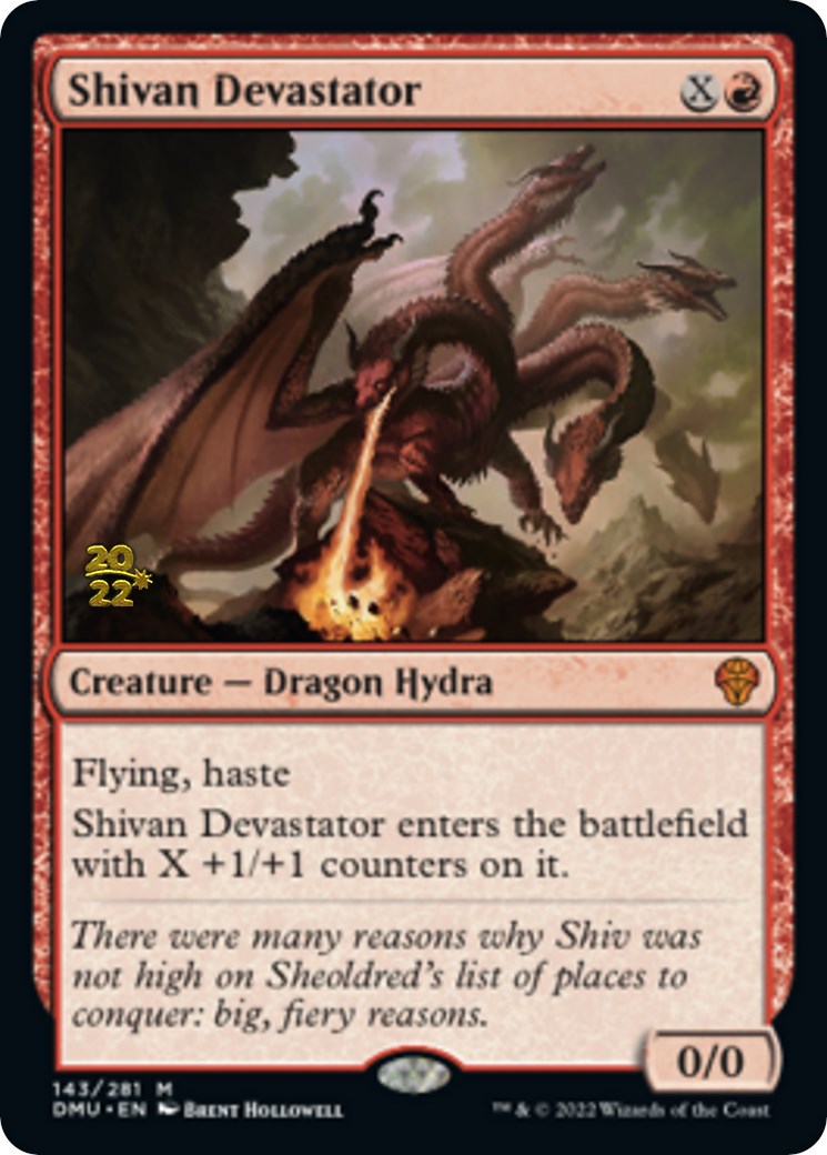 Shivan Devastator [Dominaria United Prerelease Promos] | Clutch Gaming