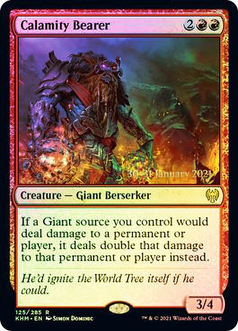 Calamity Bearer [Kaldheim Prerelease Promos] | Clutch Gaming