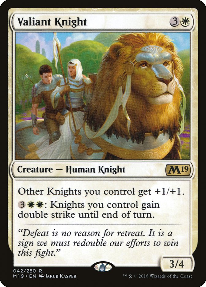 Valiant Knight [Core Set 2019] | Clutch Gaming