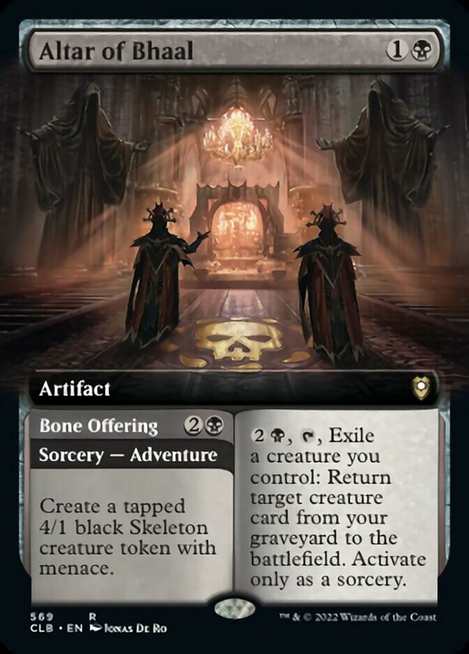 Altar of Bhaal // Bone Offering (Extended Art) [Commander Legends: Battle for Baldur's Gate] | Clutch Gaming