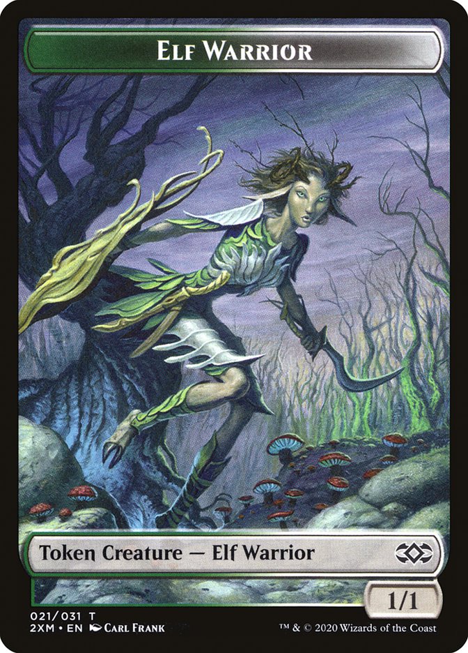 Copy // Elf Warrior Double-Sided Token [Double Masters Tokens] | Clutch Gaming