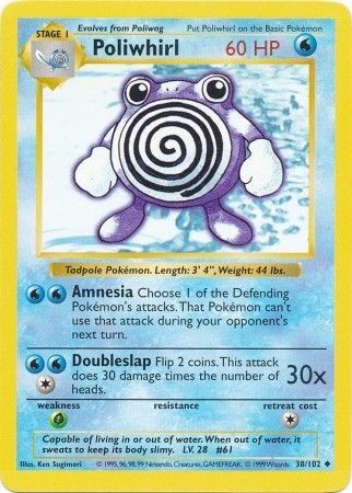 Poliwhirl (38/102) [Base Set Shadowless Unlimited] | Clutch Gaming