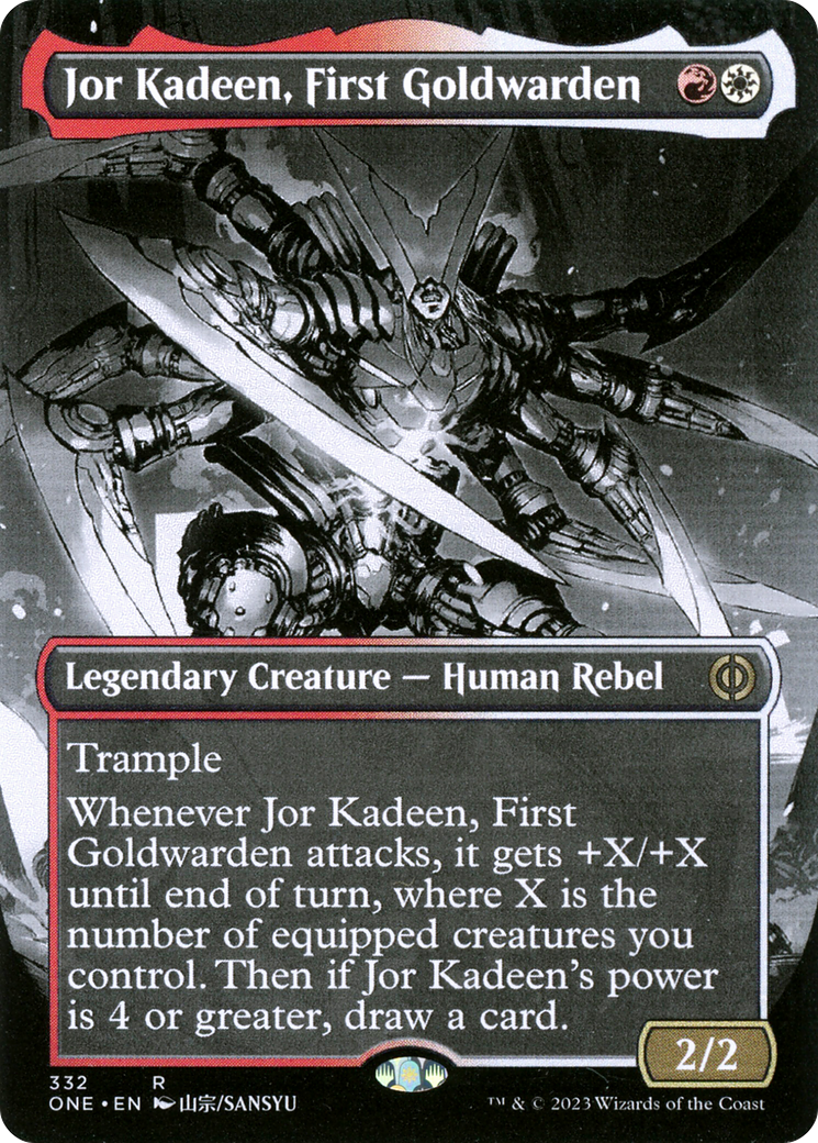 Jor Kadeen, First Goldwarden (Borderless Manga) [Phyrexia: All Will Be One] | Clutch Gaming