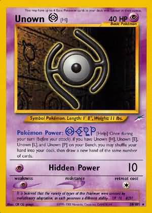 Unown [H] (28/105) [Neo Destiny Unlimited] | Clutch Gaming