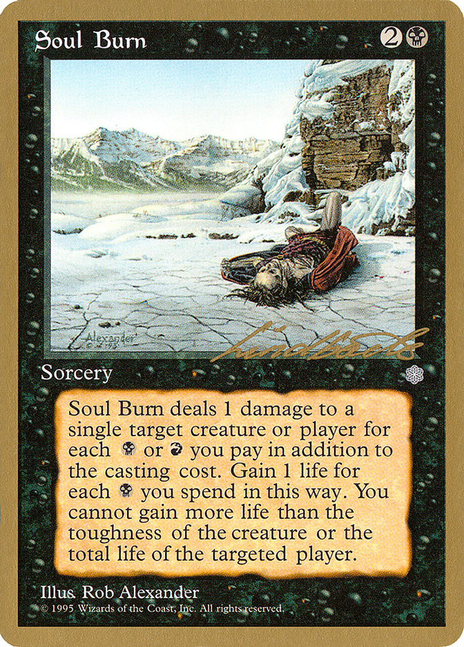 Soul Burn (Leon Lindback) [Pro Tour Collector Set] | Clutch Gaming