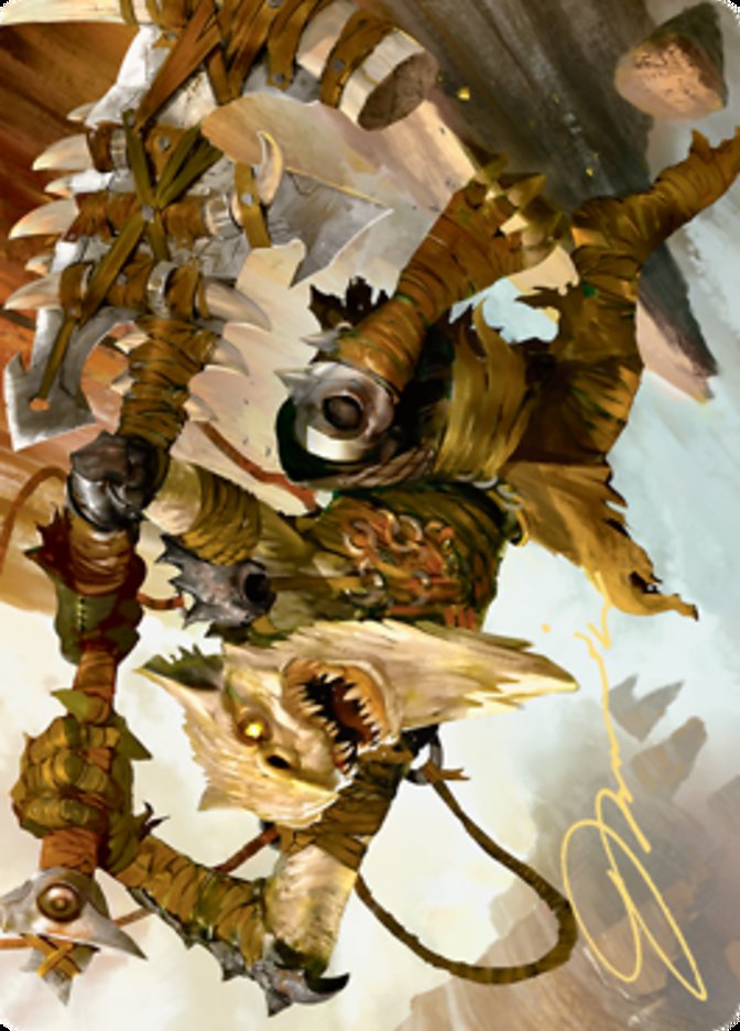 Teeterpeak Ambusher Art Card (Gold-Stamped Signature) [Zendikar Rising Art Series] | Clutch Gaming