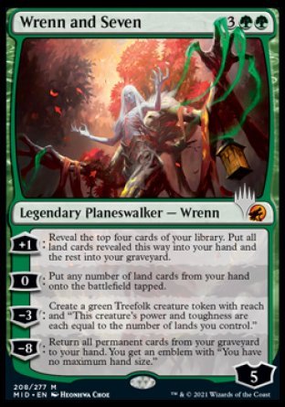 Wrenn and Seven (Promo Pack) [Innistrad: Midnight Hunt Promos] | Clutch Gaming