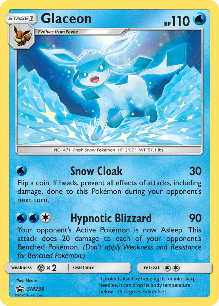 Glaceon (SM238) [Sun & Moon: Black Star Promos] | Clutch Gaming