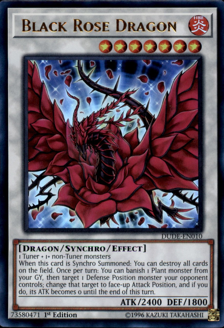 Black Rose Dragon [DUDE-EN010] Ultra Rare | Clutch Gaming