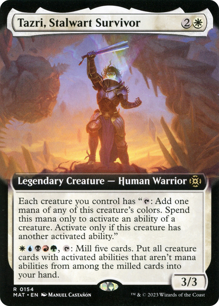 Tazri, Stalwart Survivor (Extended Art) [March of the Machine: The Aftermath] | Clutch Gaming