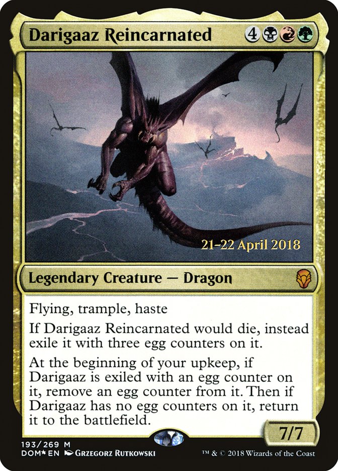 Darigaaz Reincarnated [Dominaria Prerelease Promos] | Clutch Gaming