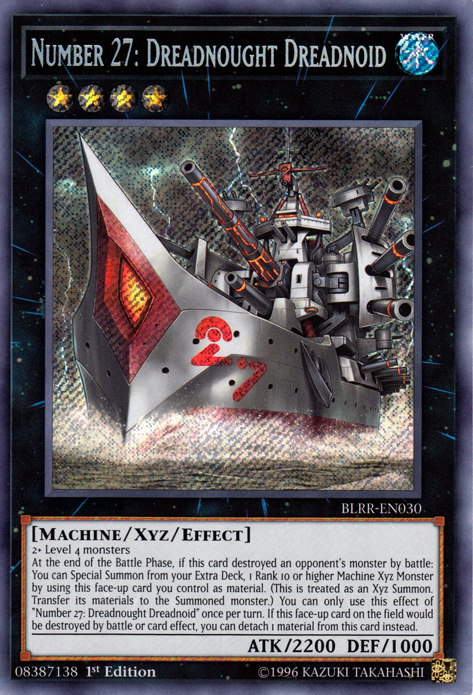 Number 27: Dreadnought Dreadnoid [BLRR-EN030] Secret Rare | Clutch Gaming