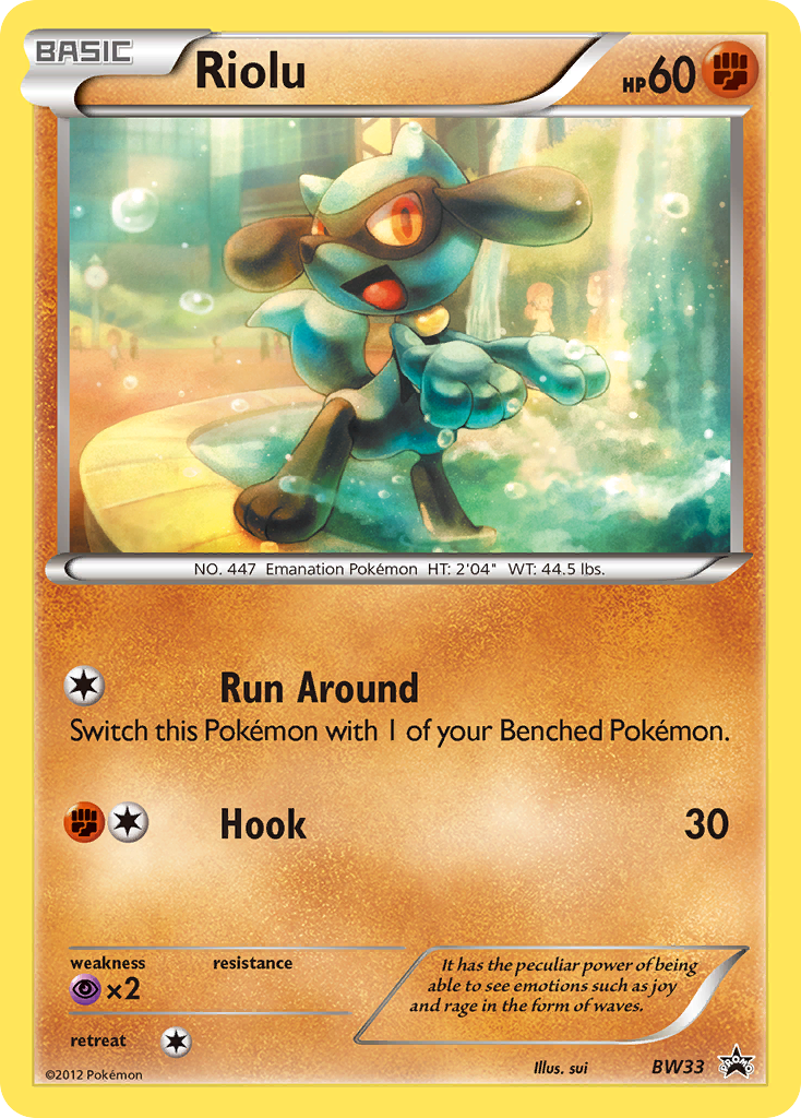 Riolu (BW33) [Black & White: Black Star Promos] | Clutch Gaming