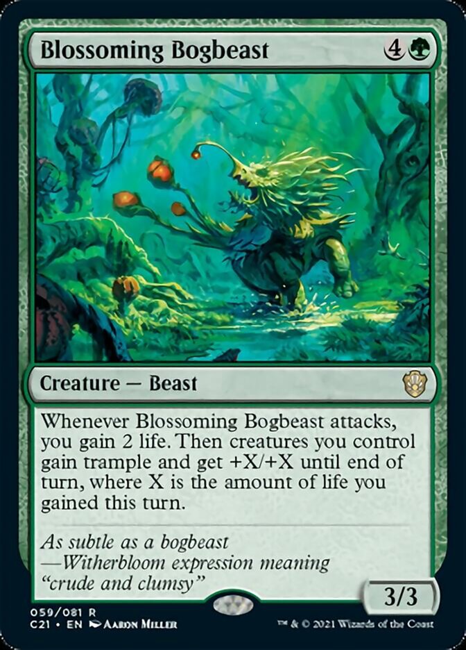 Blossoming Bogbeast [Commander 2021] | Clutch Gaming