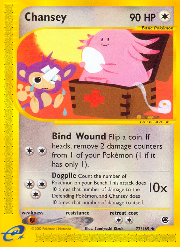 Chansey (72/165) [Expedition: Base Set] | Clutch Gaming