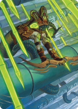 Bamboo Grove Archer Art Card [Kamigawa: Neon Dynasty Art Series] | Clutch Gaming
