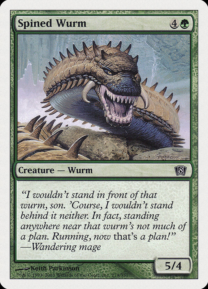 Spined Wurm [Eighth Edition] | Clutch Gaming