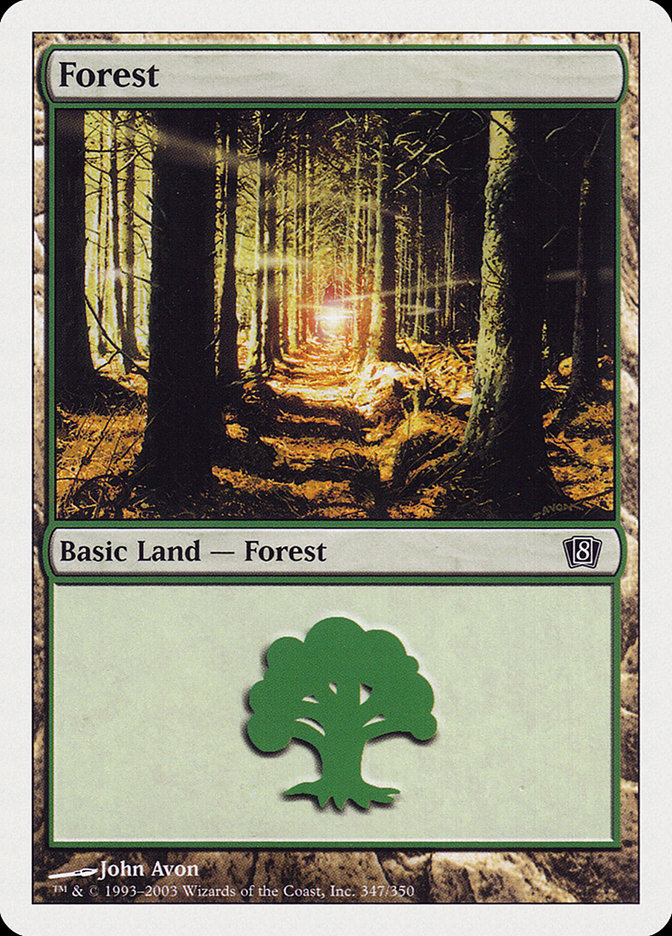 Forest (347) [Eighth Edition] | Clutch Gaming