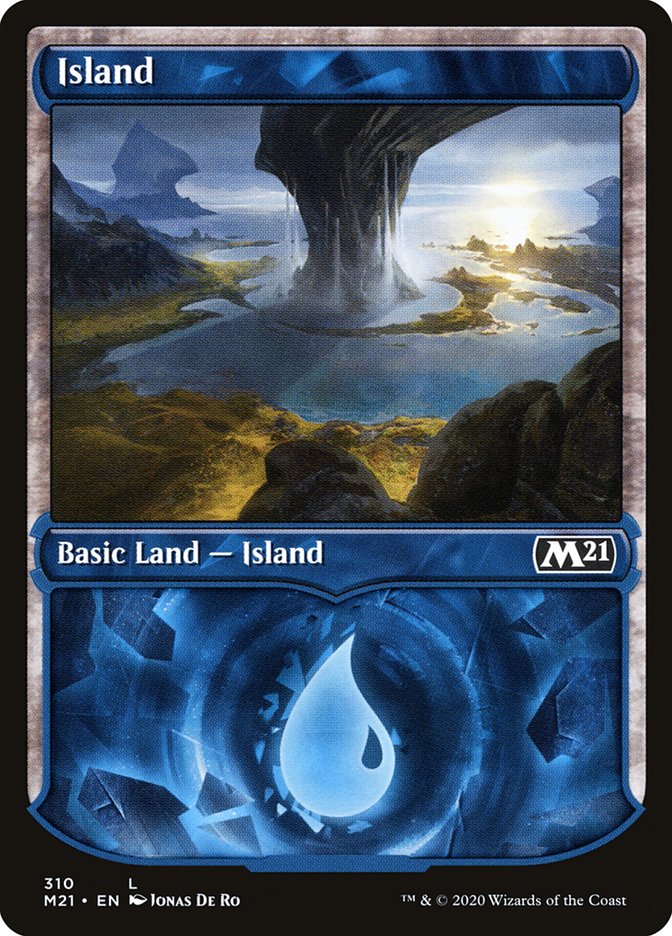 Island (310) (Showcase) [Core Set 2021] | Clutch Gaming