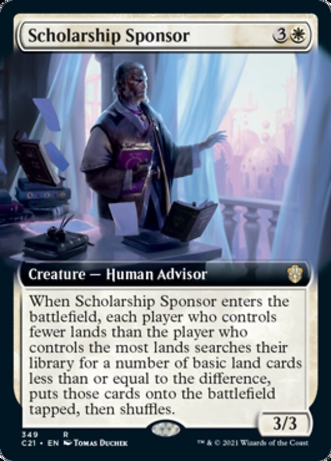 Scholarship Sponsor (Extended Art) [Commander 2021] | Clutch Gaming