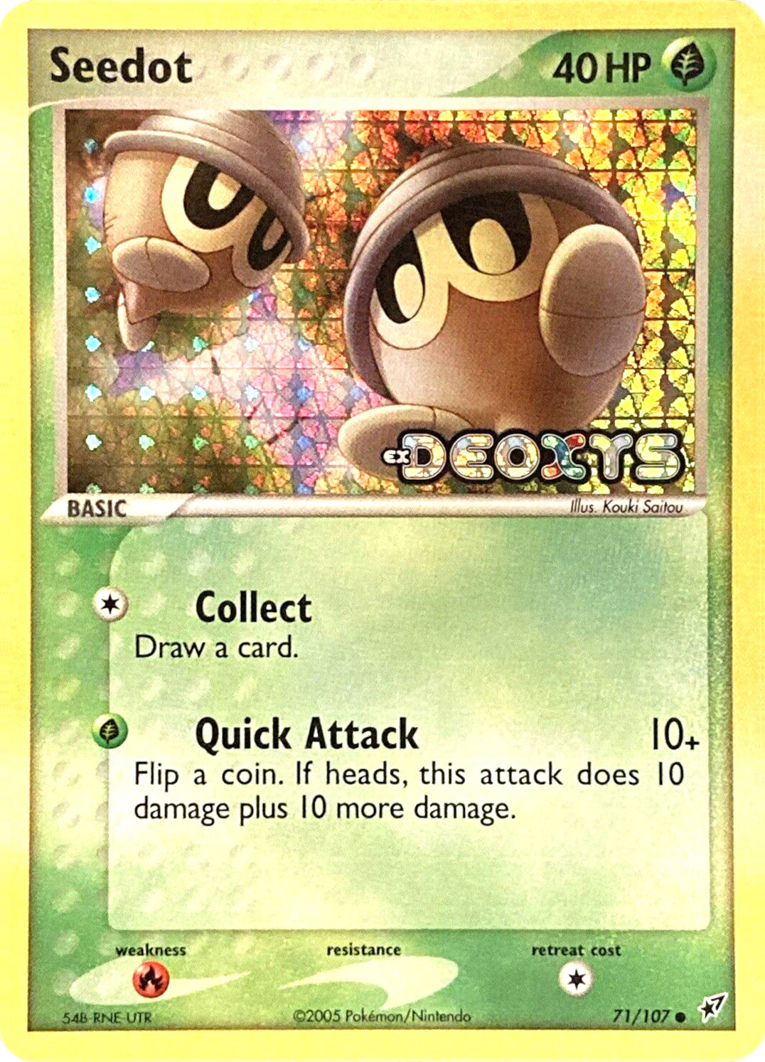 Seedot (71/107) (Stamped) [EX: Deoxys] | Clutch Gaming