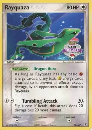 Rayquaza (22/107) (Gym Challenge Promo) [EX: Deoxys] | Clutch Gaming