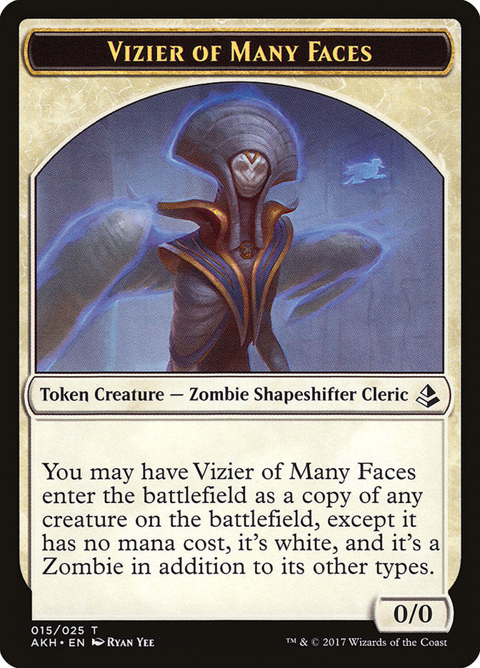 Vizier of Many Faces Token [Amonkhet Tokens] | Clutch Gaming