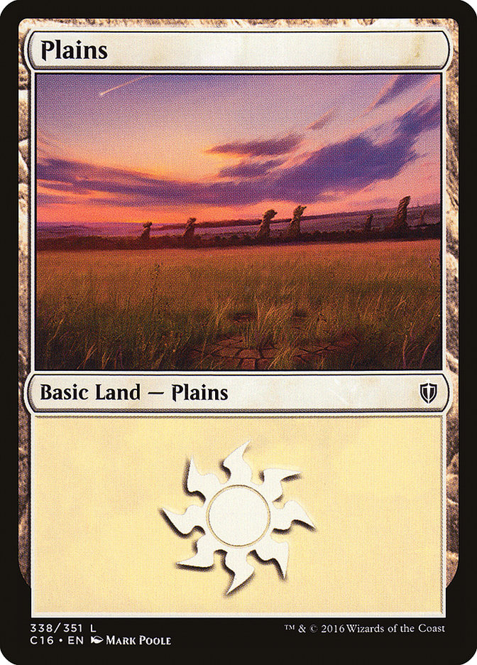 Plains (338) [Commander 2016] | Clutch Gaming