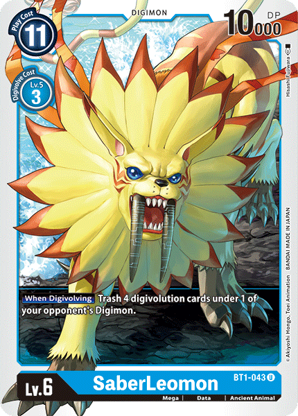 SaberLeomon [BT1-043] [Release Special Booster Ver.1.0] | Clutch Gaming