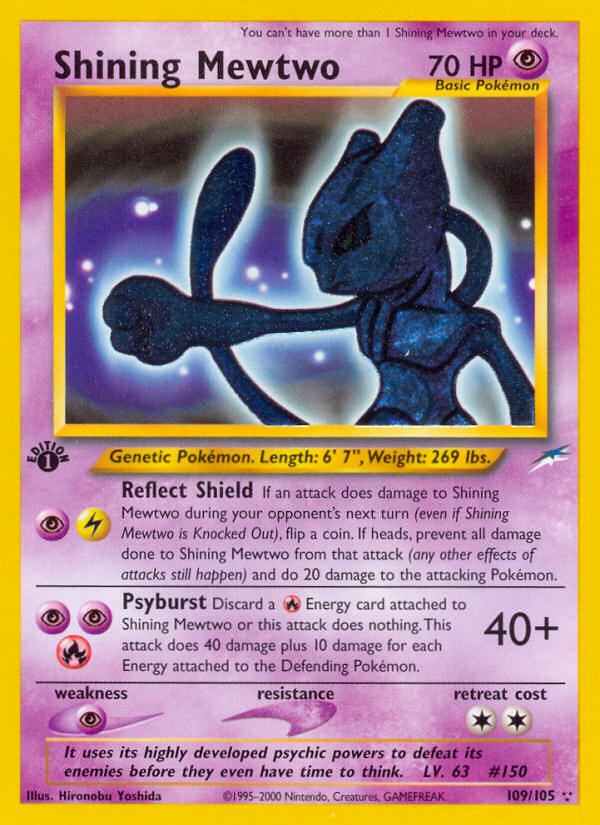 Shining Mewtwo (109/105) [Neo Destiny 1st Edition] | Clutch Gaming