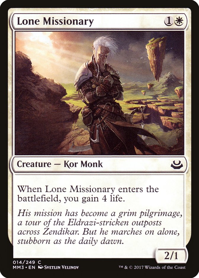 Lone Missionary [Modern Masters 2017] | Clutch Gaming