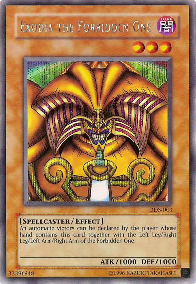 Exodia the Forbidden One (Dark Duel Stories) [DDS-003] Secret Rare | Clutch Gaming