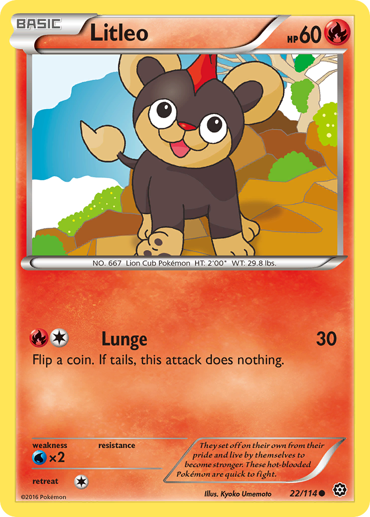 Litleo (22/114) [XY: Steam Siege] | Clutch Gaming