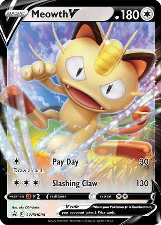 Meowth V (SWSH004) [Sword & Shield: Black Star Promos] | Clutch Gaming