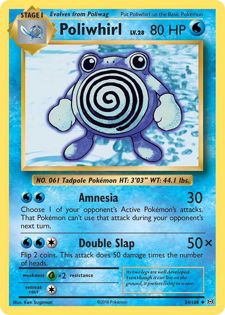 Poliwhirl (24/108) [XY: Evolutions] | Clutch Gaming