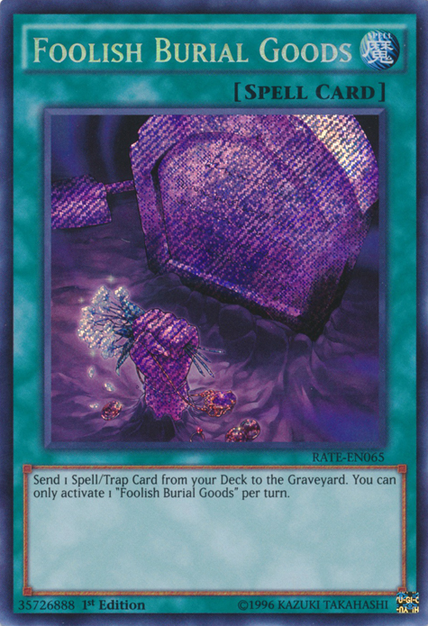 Foolish Burial Goods [RATE-EN065] Secret Rare | Clutch Gaming