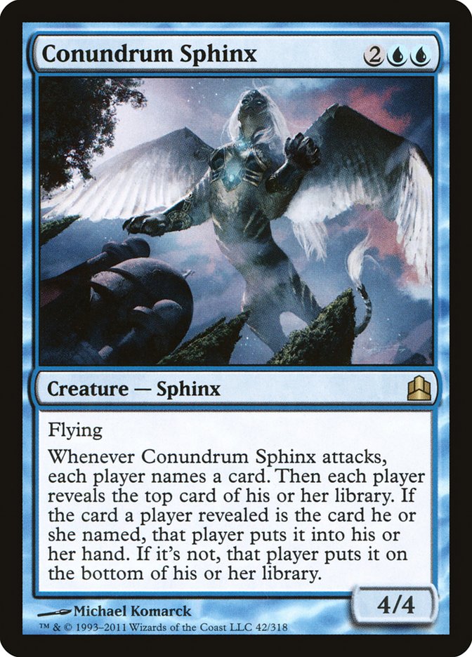 Conundrum Sphinx [Commander 2011] | Clutch Gaming