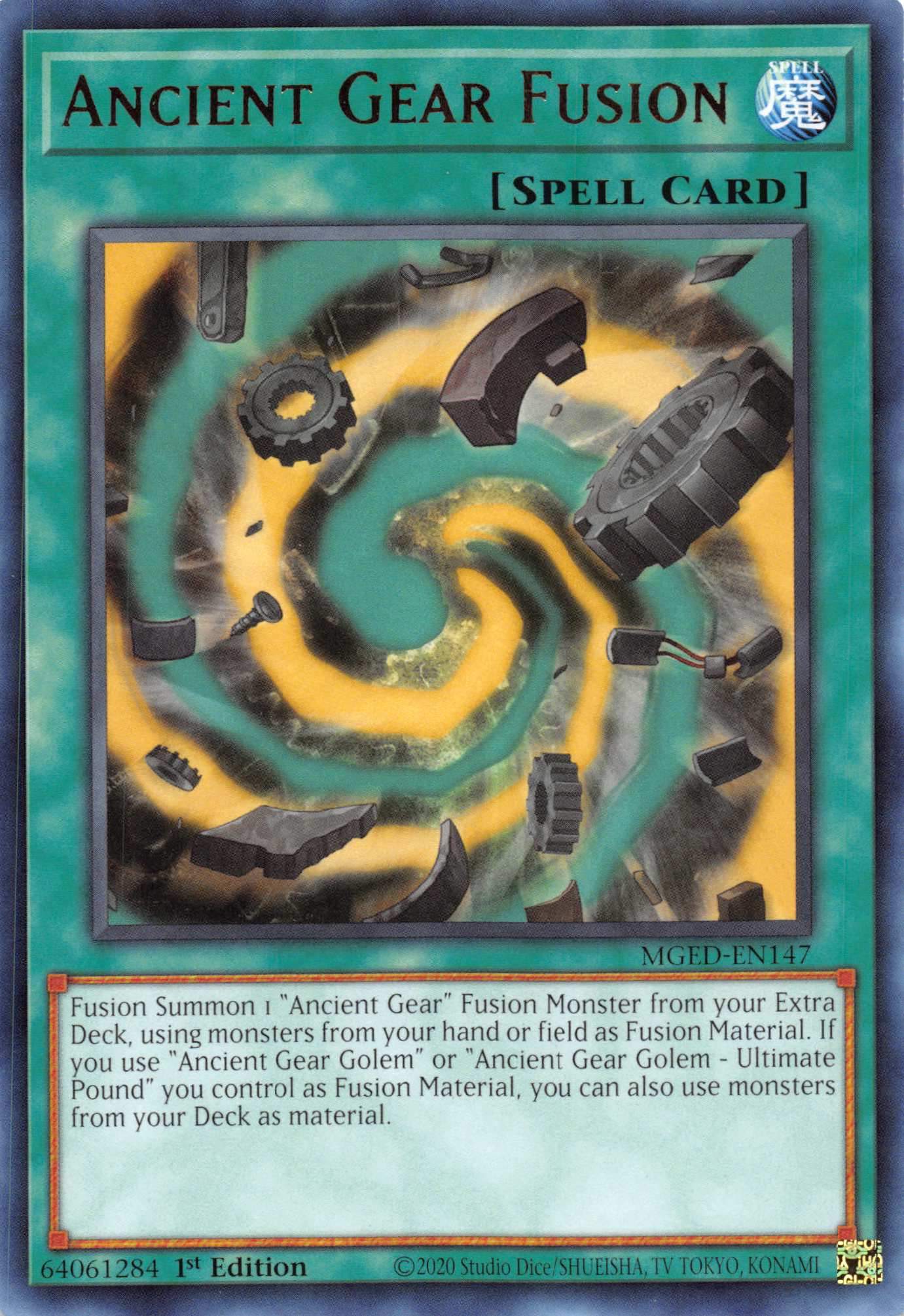 Ancient Gear Fusion [MGED-EN147] Rare | Clutch Gaming