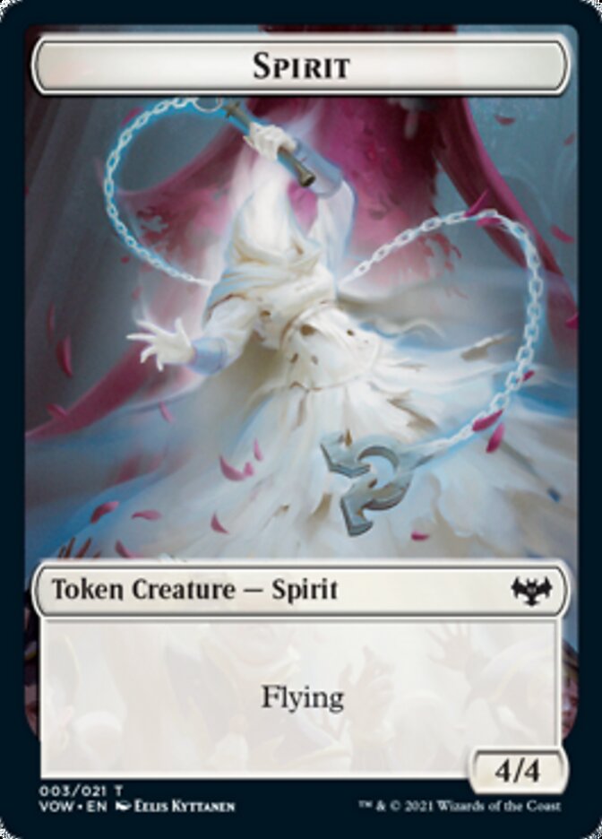 Insect // Spirit (003) Double-Sided Token [Innistrad: Crimson Vow Tokens] | Clutch Gaming