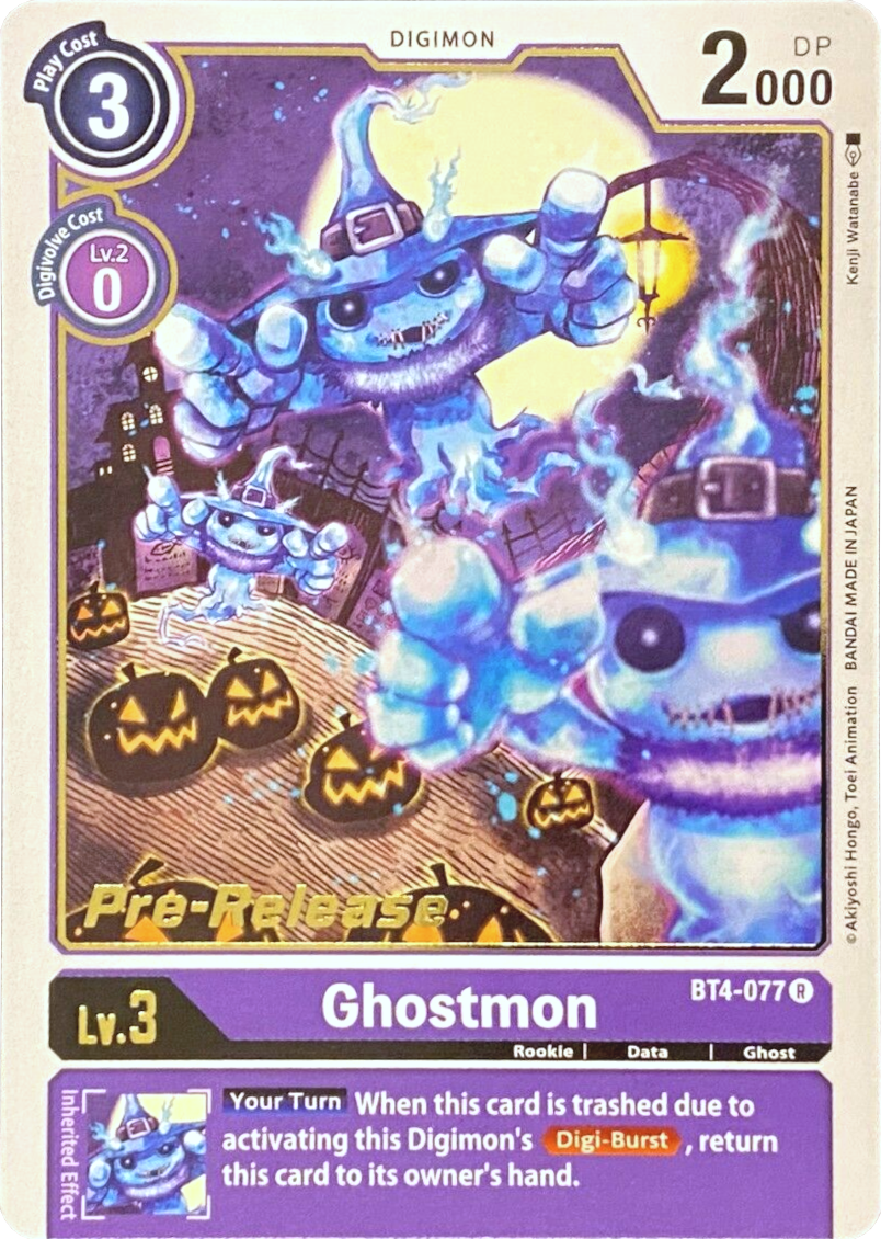 Ghostmon [BT4-077] [Great Legend Pre-Release Promos] | Clutch Gaming