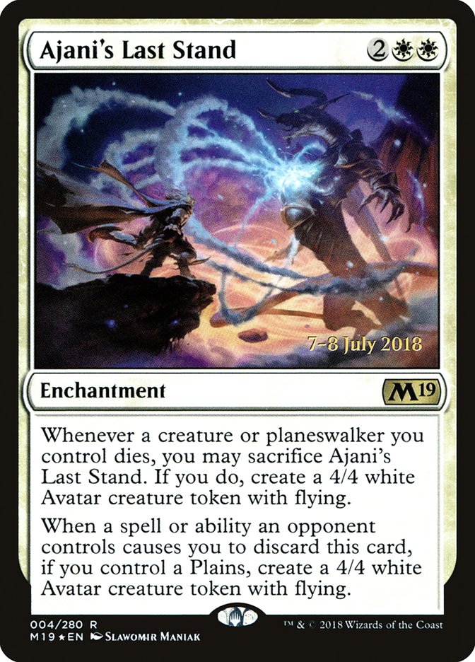 Ajani's Last Stand [Core Set 2019 Prerelease Promos] | Clutch Gaming