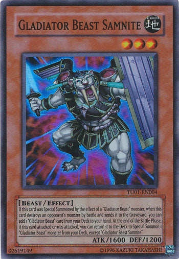 Gladiator Beast Samnite [TU01-EN004] Super Rare | Clutch Gaming