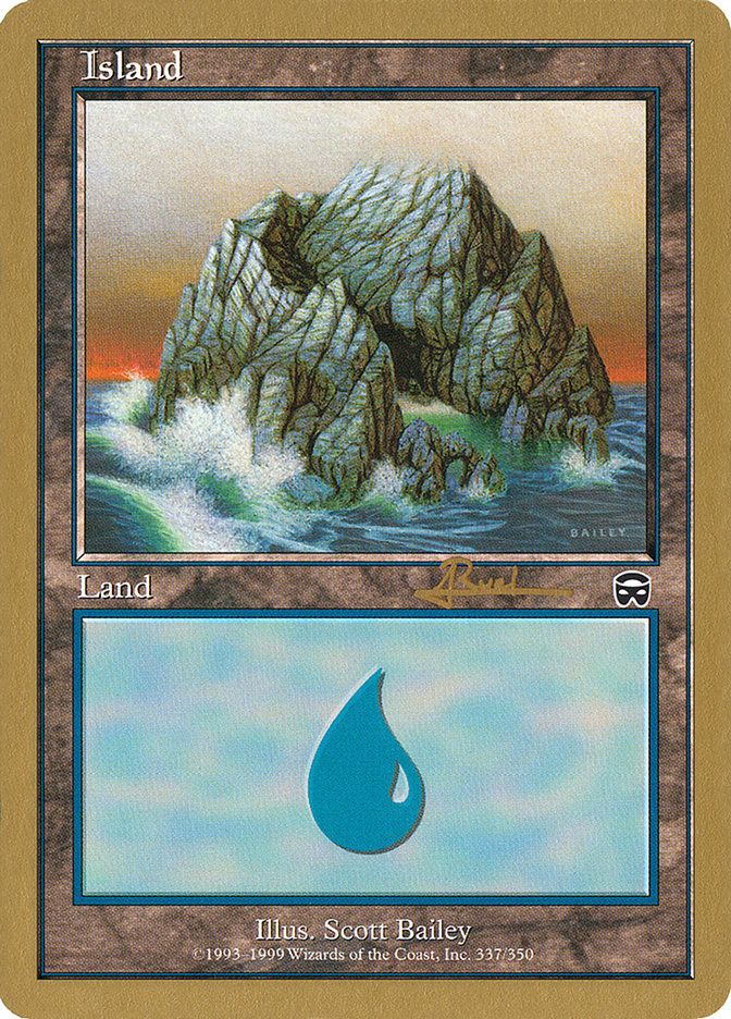 Island (ar337) (Antoine Ruel) [World Championship Decks 2001] | Clutch Gaming