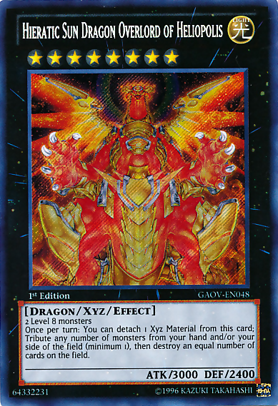 Hieratic Sun Dragon Overlord of Heliopolis [GAOV-EN048] Secret Rare | Clutch Gaming