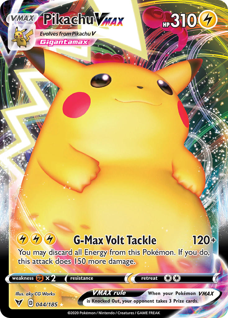 Pikachu VMAX (044/185) [Sword & Shield: Vivid Voltage] | Clutch Gaming
