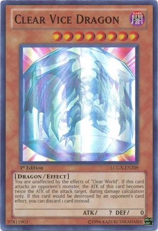 Clear Vice Dragon [LCGX-EN209] Super Rare | Clutch Gaming