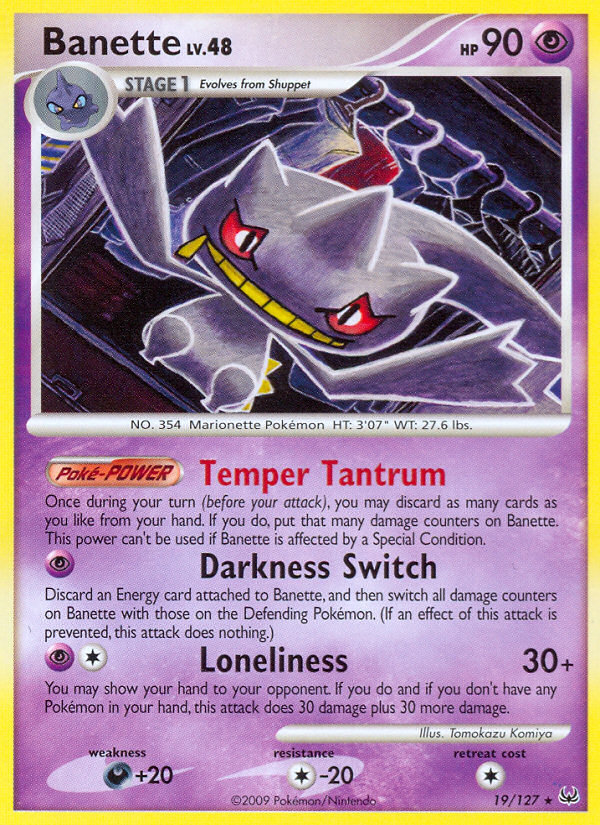 Banette (19/127) [Platinum: Base Set] | Clutch Gaming